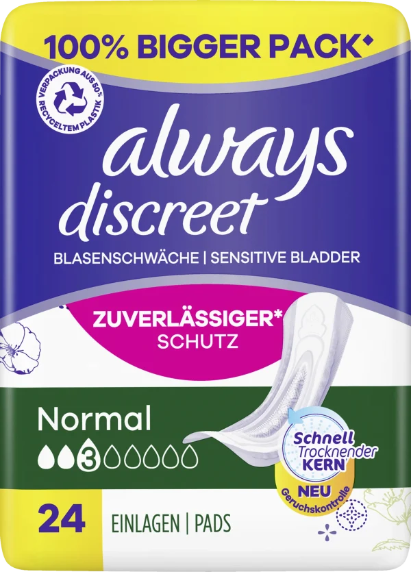 Always® Discreet Inkontinenz Normal Big Pack 1