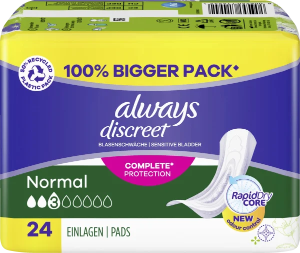 Always® Discreet Inkontinenz Normal Big Pack 3