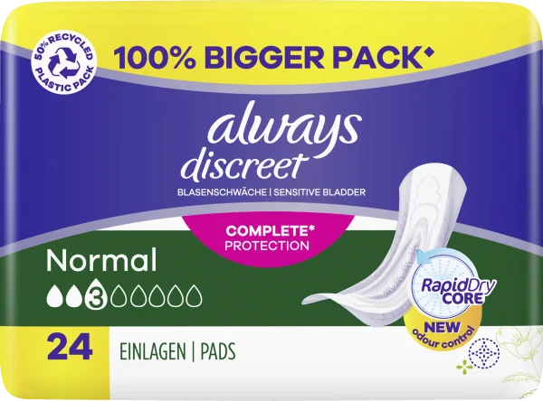 Always® Discreet Inkontinenz Normal Big Pack 5
