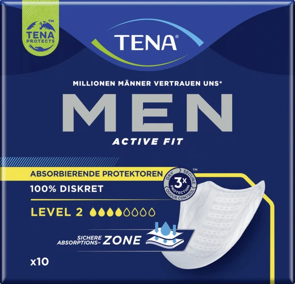 TENA Men Active Fit Absorbierende Protektoren Level 2 1