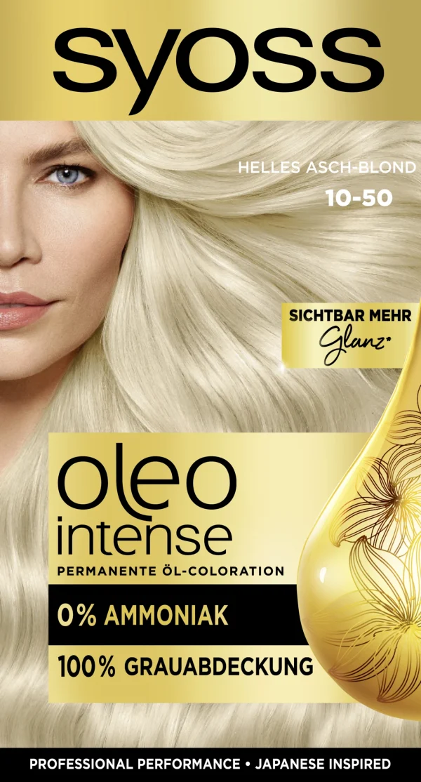 Syoss Professional Performance Oleo Intense Permanente Öl-Coloration 10-50 Helles Asch-Blond 1