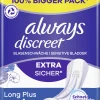 Always® Discreet Inkontinenz-Einlagen Long Plus Big Pack 7