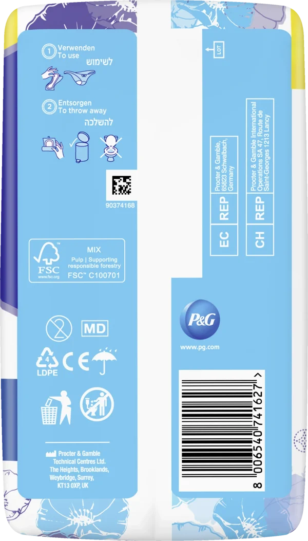 Always® Discreet Inkontinenz-Einlagen Long Plus Big Pack 3