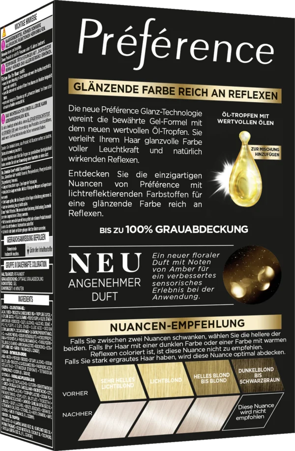 L’Oréal Paris Préférence Permanente Haarfarbe 10.21 Platin Perlmuttblond (Stockholm) 5