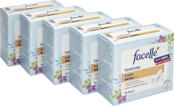 Facelle Vorteilspack Tampons Super 1