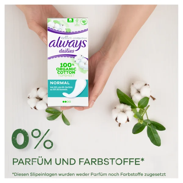 Always Dailies Cotton Protection Slipeinlagen Normal 3