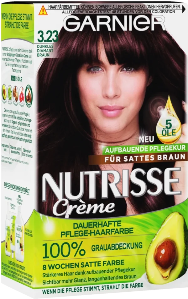 Garnier Nutrisse Creme 3.23 Dunkles Diamant Braun 1