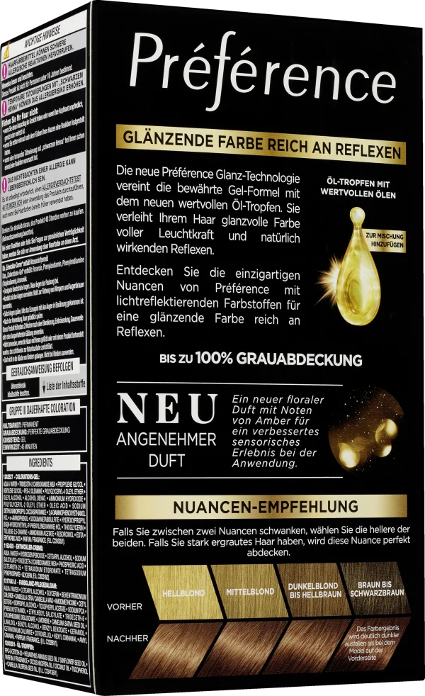 L’Oréal Paris Préférence Permanente Haarfarbe 7 Natur Mittelblond (Vienna) 4