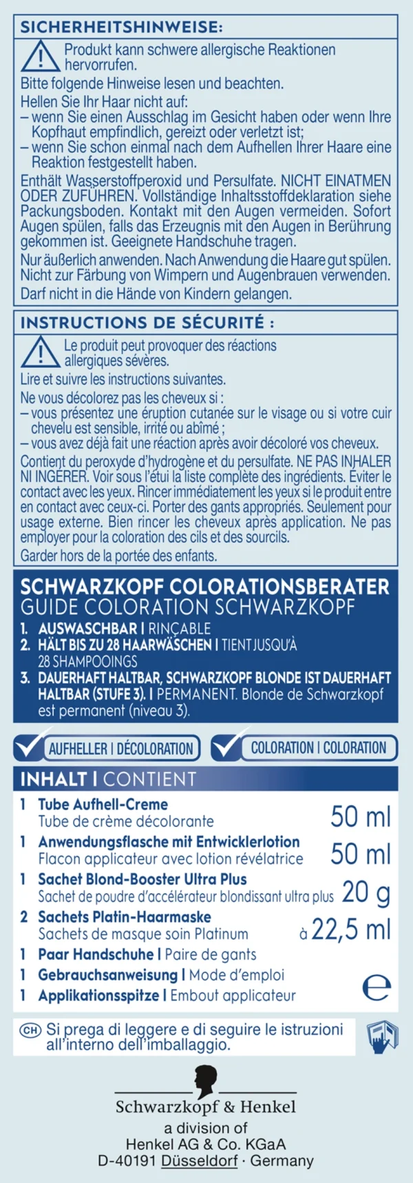 Schwarzkopf Blonde Blonde Ultra Aufheller Silberblond L101 – Stufe 3 4
