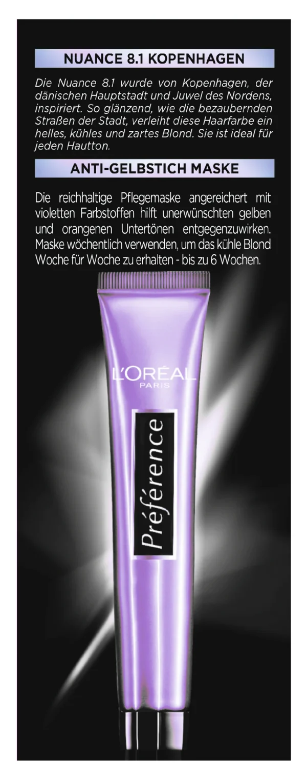 L’Oréal Paris Préférence Cool Blondes 8.1 Helles Kühles Blond (Kopenhagen) 4