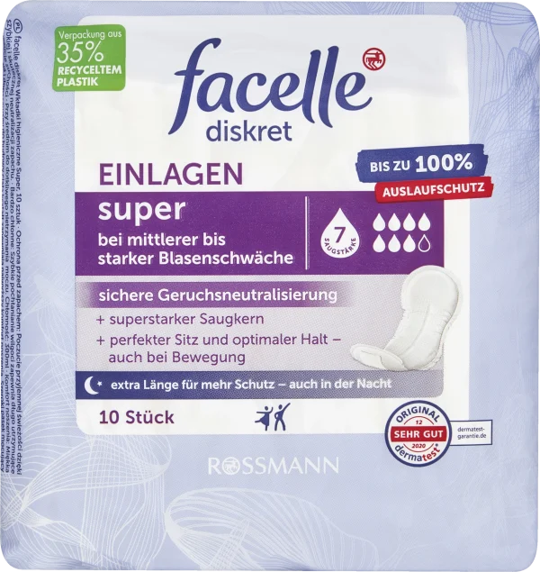 Facelle Diskret Einlagen Super 1