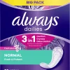 Always Dailies Normal Fresh & Protect Fresh Slipeinlagen Big Pack 10