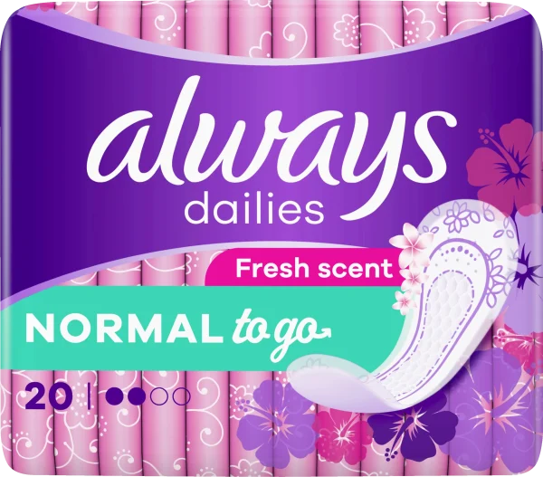 Always® Dailies Fresh Scent Normal To Go Slipeinlagen 1