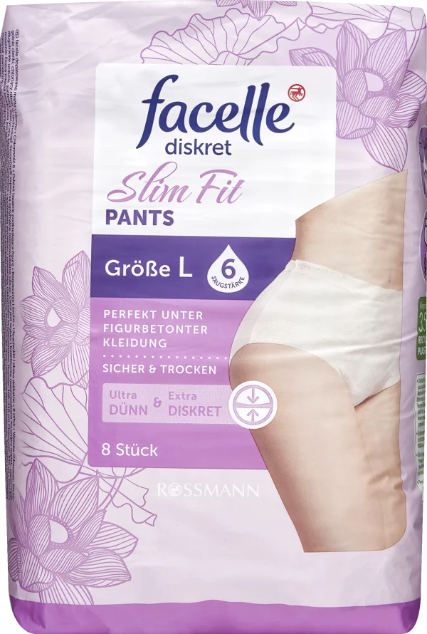 Facelle Diskret Slim Fit Pants Größe L 1