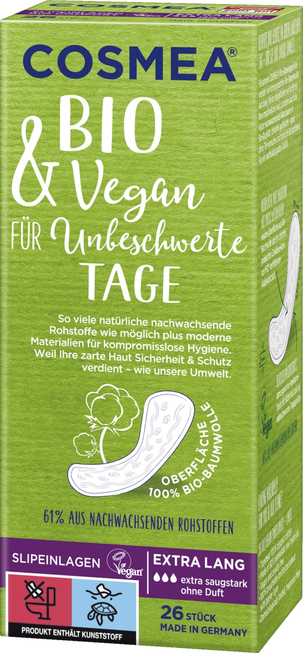 Cosmea Bio Slipeinlagen Extra Lang 1