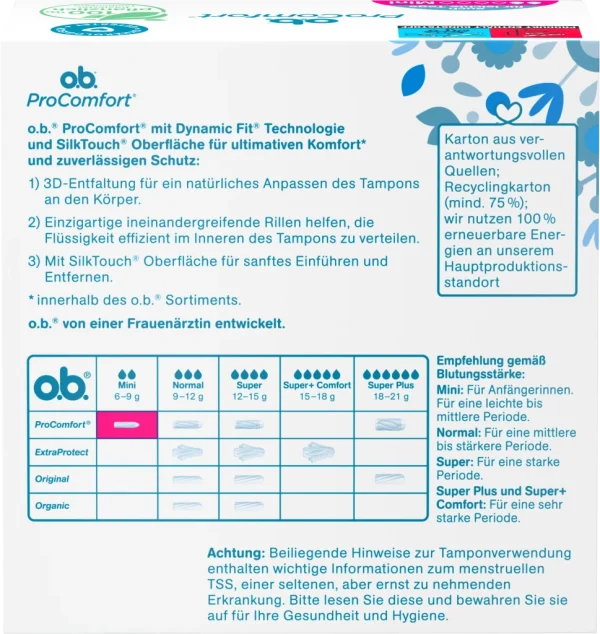 O.b. ProComfort Tampons Mini 3