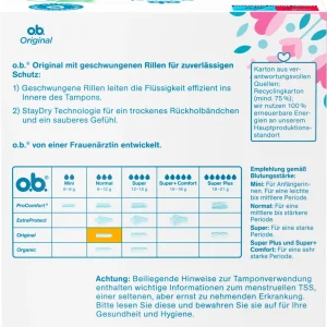 O.b. Original Tampons Normal 20