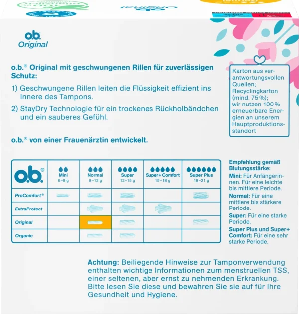 O.b. Original Tampons Normal 5