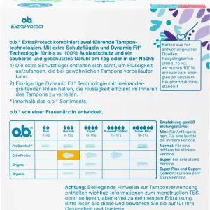 O.b. ExtraProtect Tampons Normal 10