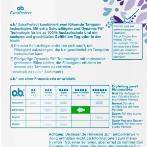 O.b. ExtraProtect Tampons Super+ Comfort 10