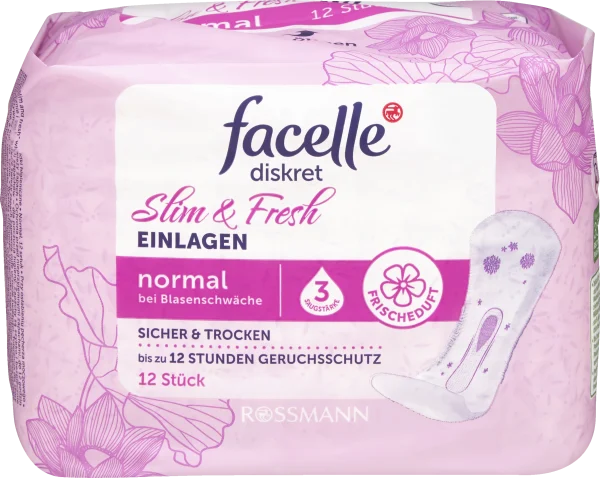 Facelle Diskret Hygiene Einlagen Slim & Fresh Normal Frischeduft 1