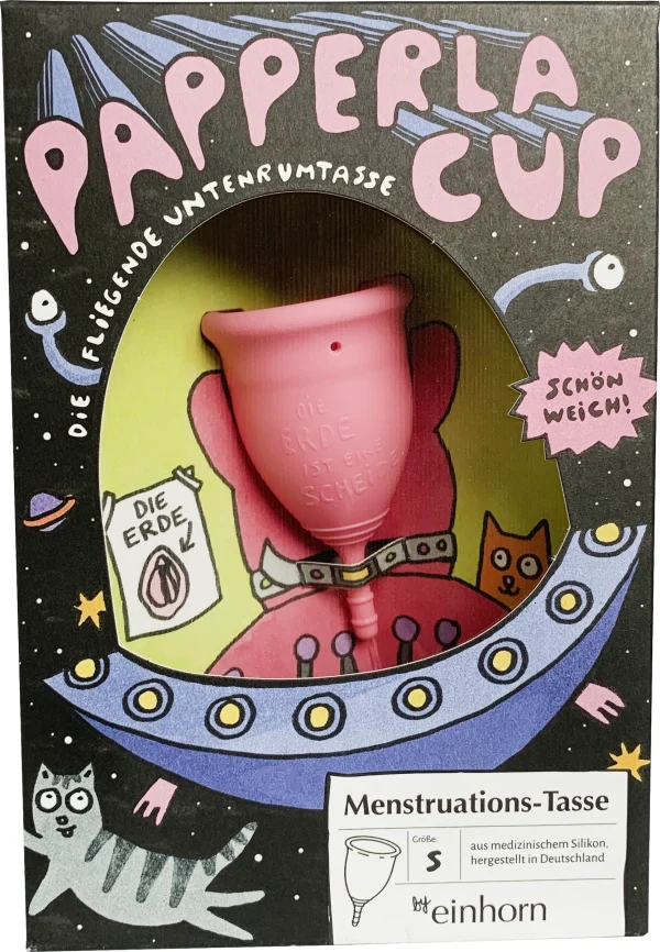Einhorn Menstruationstasse Papperlacup Gr. S 1