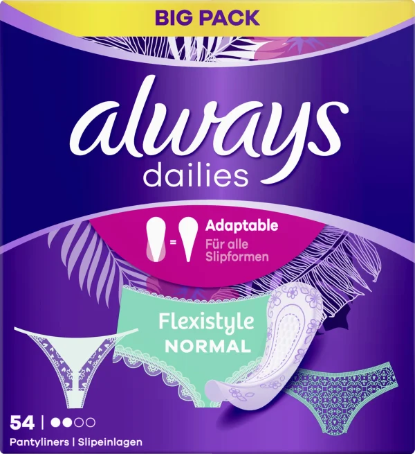 Always® Dailies Flexistyle Normal Slipeinlagen 1