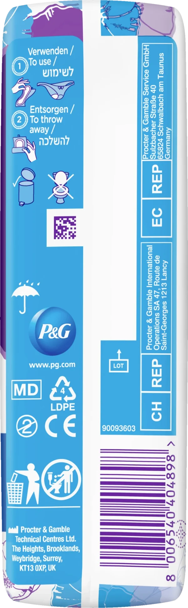 Always® Discreet Inkontinenz-Einlagen+ Long Plus 3