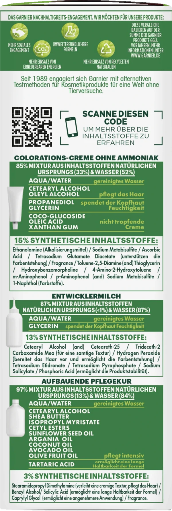 Garnier Nutrisse Ultra Crème Dauerhafte Pflege-Haarfarbe 9.12 Sehr Helles Perlblond 4