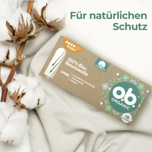 O.b. Organic Tampons Super 6