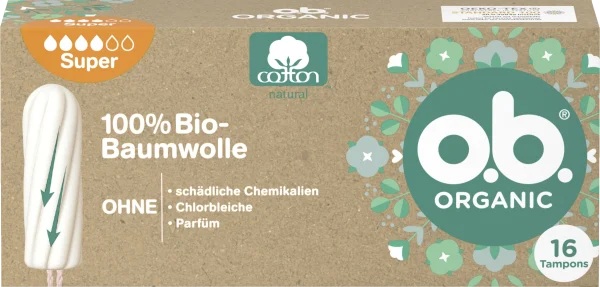 O.b. Organic Tampons Super 1