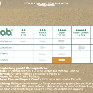 O.b. Organic Tampons Super 19