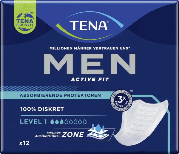 TENA Men Achtive Fit Absorbierende Protektoren Einlagen Level 1 1