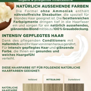 Poly Palette NATURALS Permanente Haarfarbe 7-0 Mittelblond 14