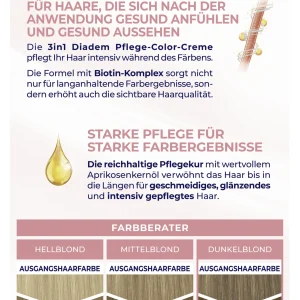 Schwarzkopf Diadem 3in1 Pflege-Color-Creme 722 Dunkel Blond 15