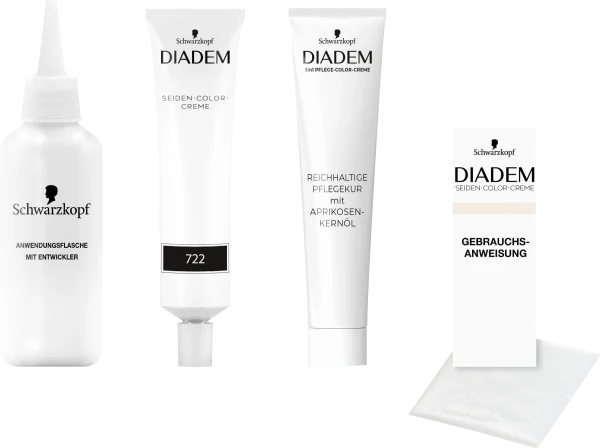 Schwarzkopf Diadem 3in1 Pflege-Color-Creme 722 Dunkel Blond 8