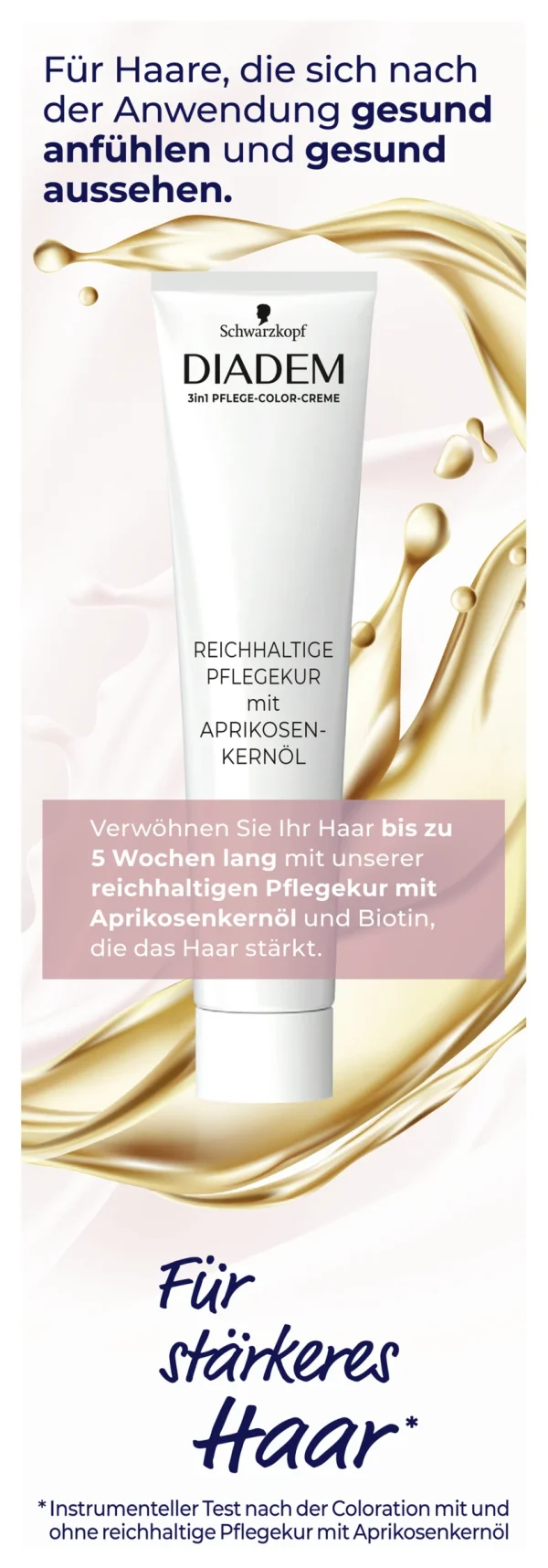 Schwarzkopf Diadem 3in1 Pflege-Color-Creme 722 Dunkel Blond 3