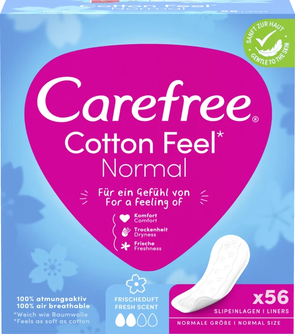 Carefree Slipeinlage Cotton Feel Normal Frischeduft 1