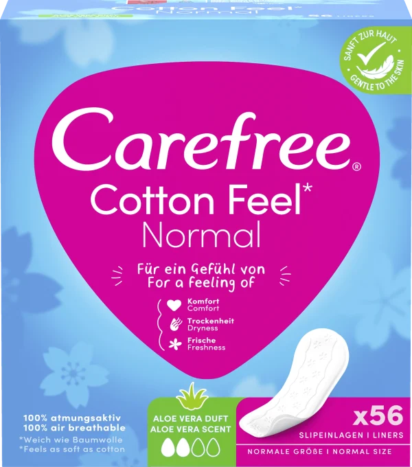 Carefree Slipeinlage Cotton Feel Normal Aloe 1