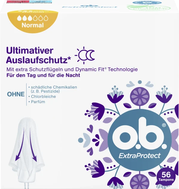 O.b. ExtraProtect Tampons Normal 1