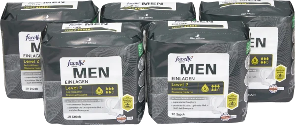 Facelle Diskret Vorteilspack Men Einlagen Level 2 1