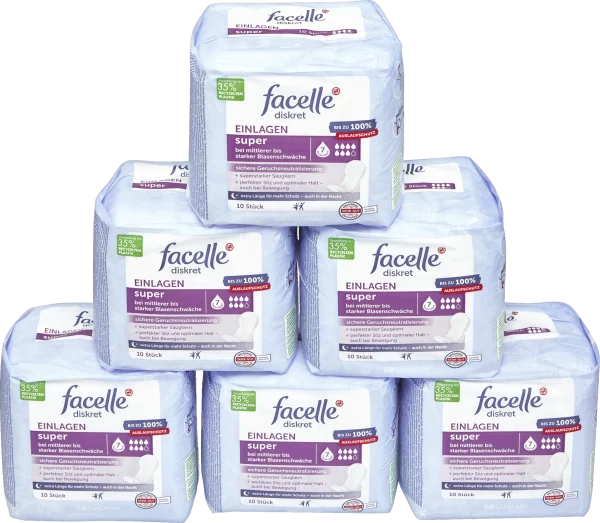 Facelle Diskret Vorteilpack Einlagen Super 1
