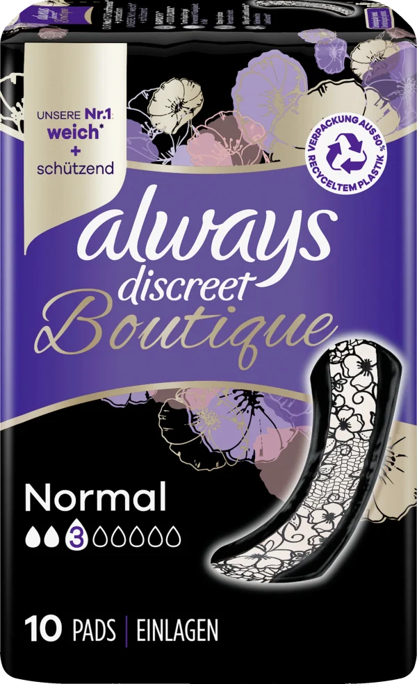 Always® Discreet Boutique Inkontinenz-Einlagen Normal 1
